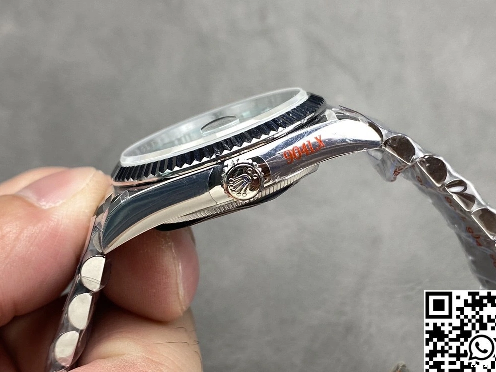 Steel Tungsten White Rolex M128236-0018 36mm Dial v5 Date Day QF Factory 1226